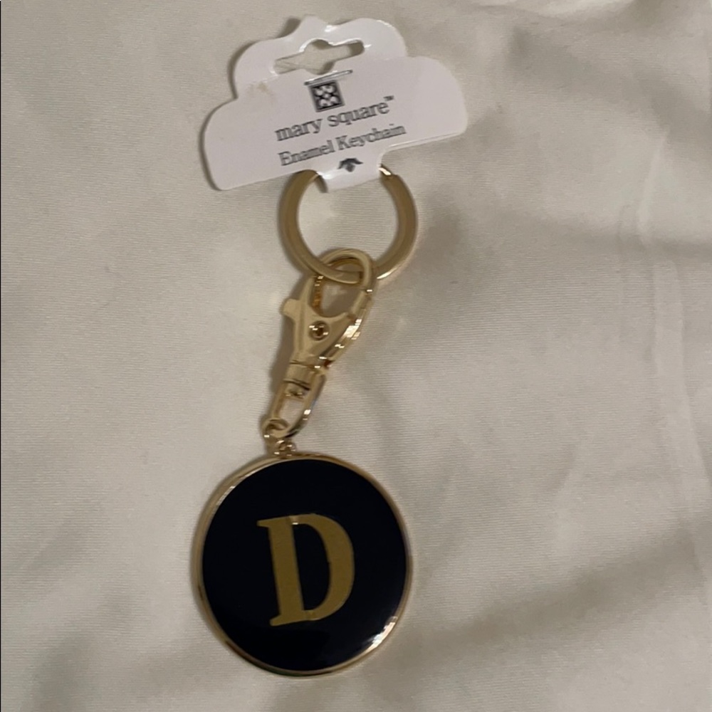 Letter D keychain